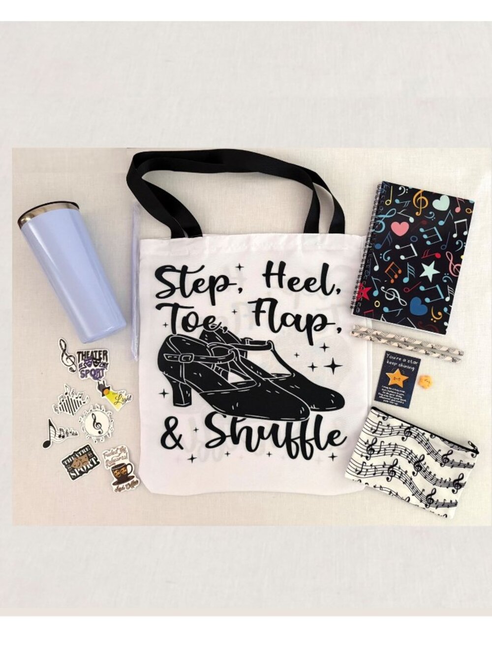 Triple Threat Gift Set Singer Dancer Actor Broadway Bound MAARS Tumbler Tote